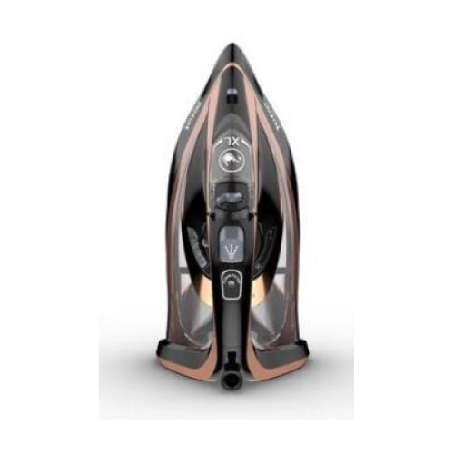 Fier de calcat, Tefal, Ultimate Pure FV9845E0, 3200W, Abur continuu 60g/min, Abur puternic 260g/min, Negru / Roz
