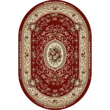 Covor Clasic, Lotos 568, Rosu, Oval, 200x300 cm, 1800 gr/mp Covor Clasic, Lotos 568, Rosu, Oval, 200x300 cm, 1800 gr/mp
