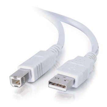 Cablu USB 2.0 A - B pentru imprimanta, 1.50 m, alb Cablu USB 2.0 A - B pentru imprimanta, 1.50 m, alb