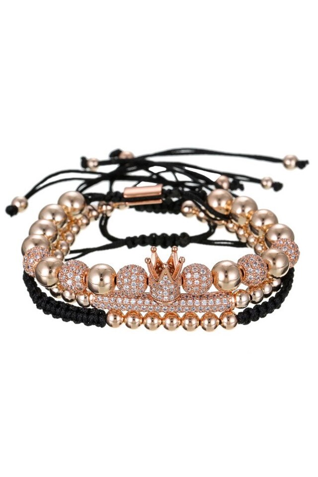 Set 3 Bratari Luxury Gambit, Zzset-54, rose