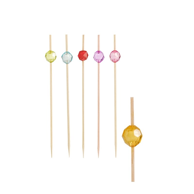 Set 100 tepuse pentru Fingerfood, din bambus, culori asortate