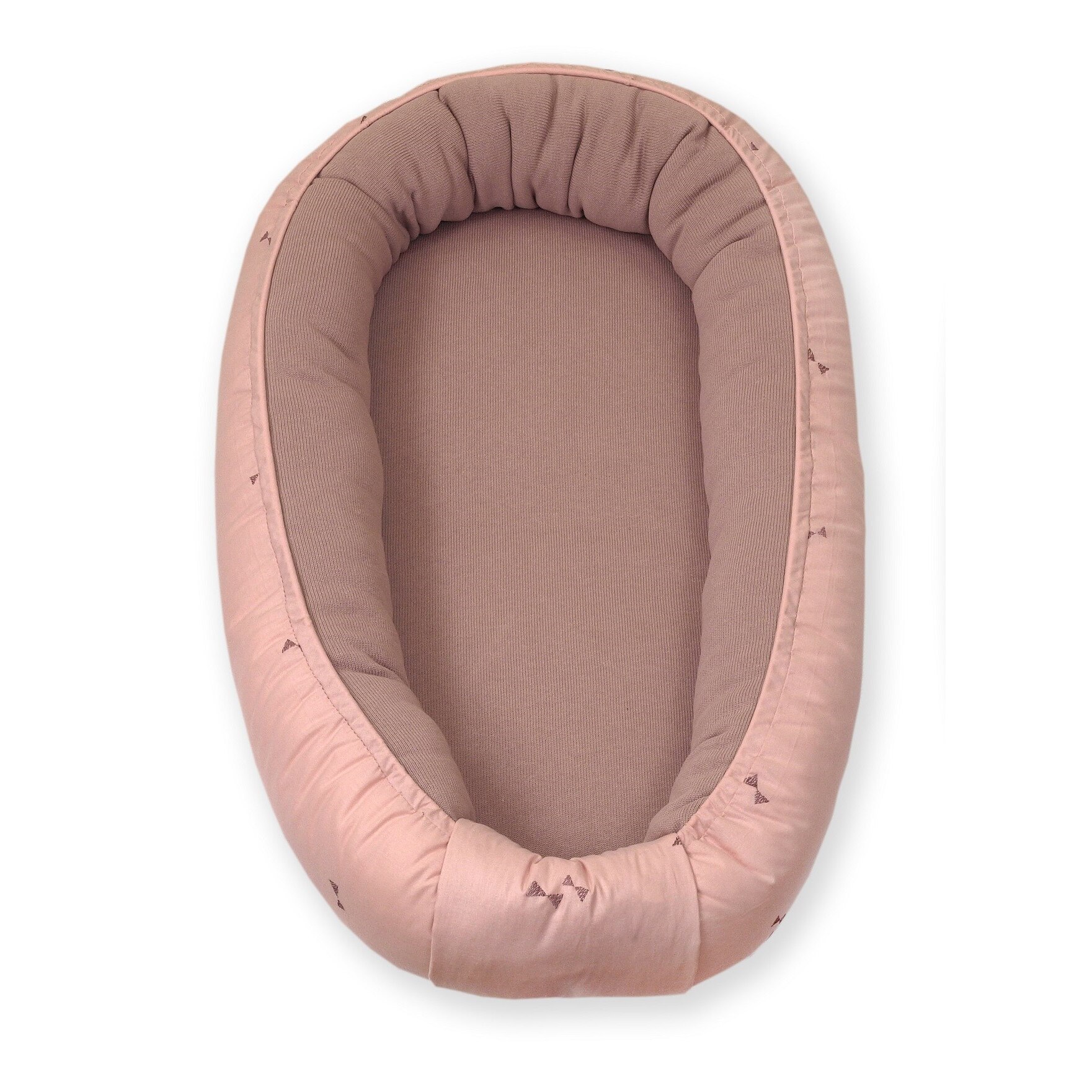 Cosulet bebe reversibil, Pure Tricot Rose, 70 x 45 cm