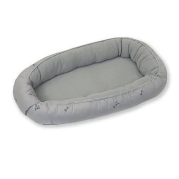 Cosulet bebe reversibil, Pure Bumbac Tricot Grey, 70 x 45 cm Cosulet bebe reversibil, Pure Bumbac Tricot Grey, 70 x 45 cm