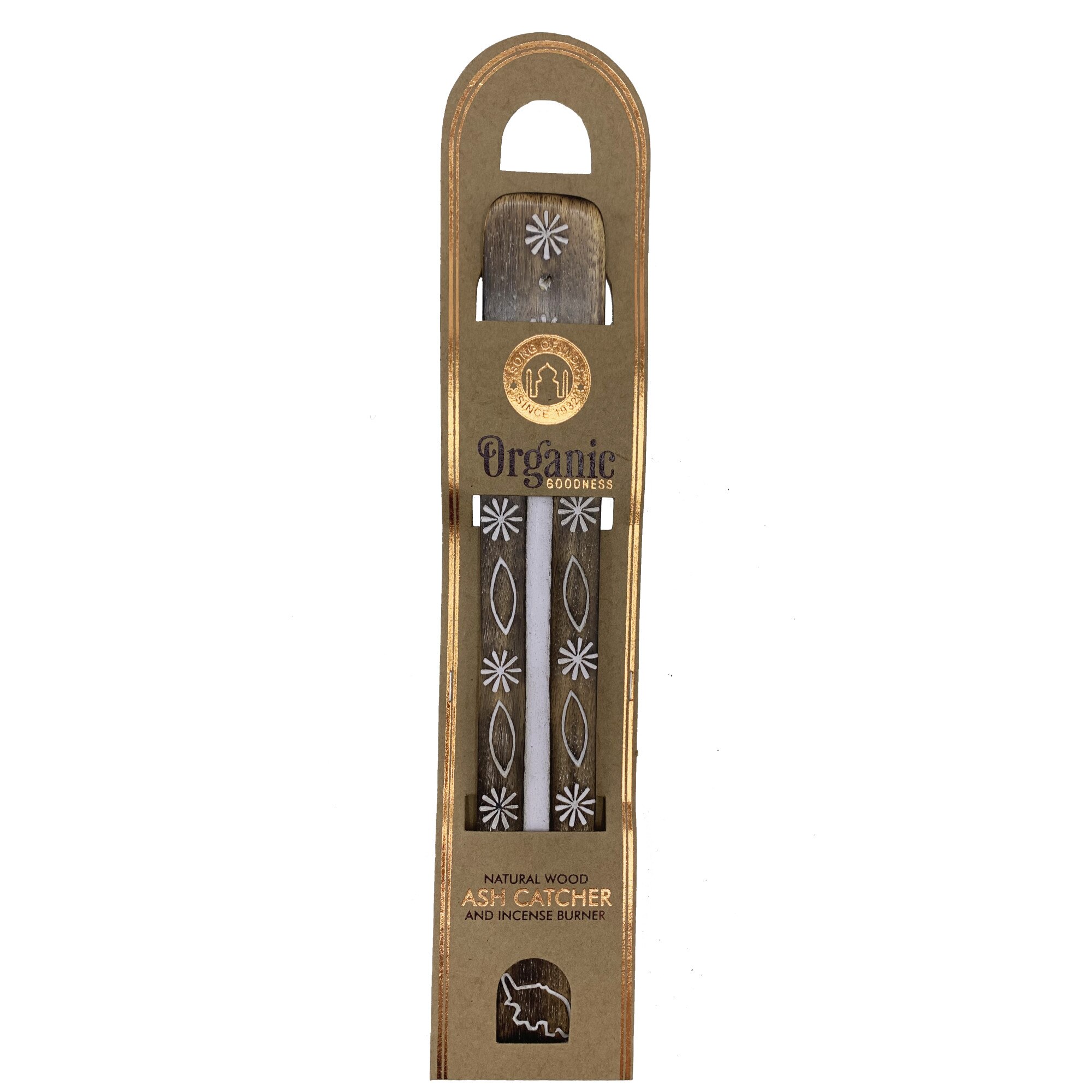 Suport betisoare parfumate, lemn natural, Organic Goodness