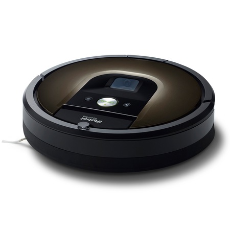 Robot de aspirare iRobot Roomba 980, Navigare iAdapt, Carpet Boost, Filtru dublu Hepa, Curatare AeroForce, Negru/Maro