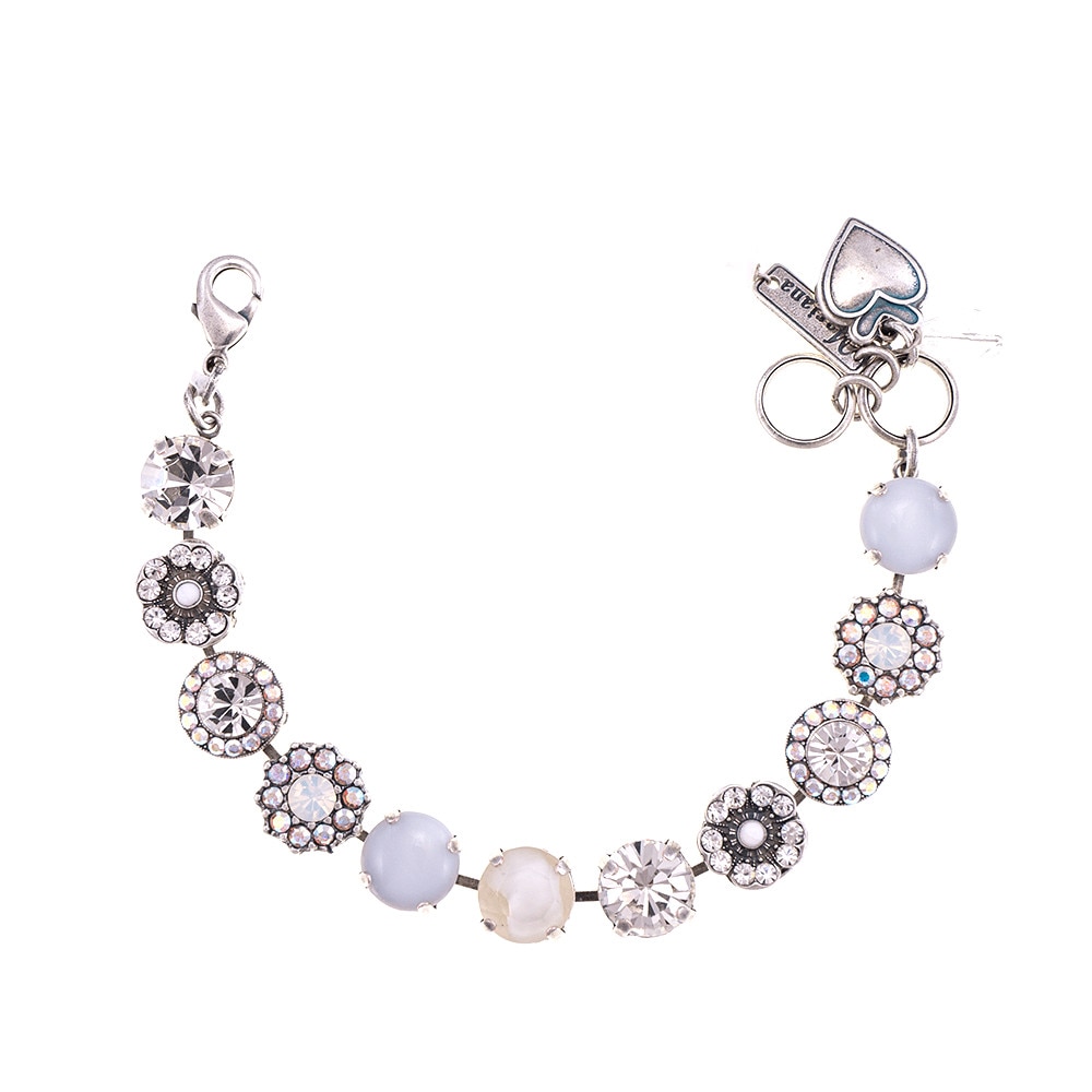 Bratara placata cu Argint 925, Cristale, On a Clear Day by Roxannes - Mariana Jewellery, Cristal Transparent/Alb 4084-001SP