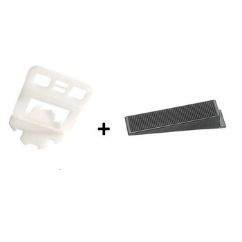 Set 300 clipsuri, rost 1 mm si 100 pene nivelare gresie, gama EXPERT Set 300 clipsuri, rost 1 mm si 100 pene nivelare gresie, gama EXPERT