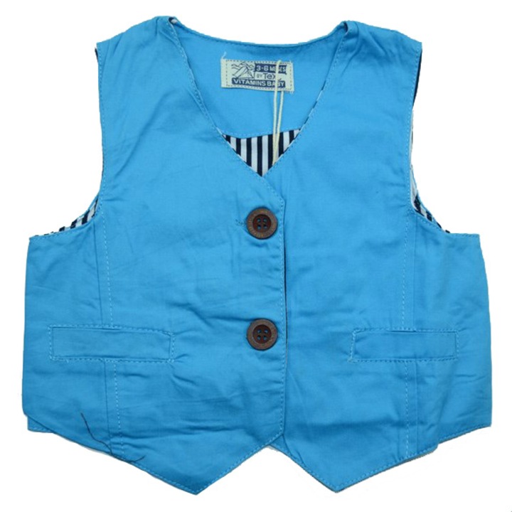 Vesta pentru baieti Vitamins Albastru