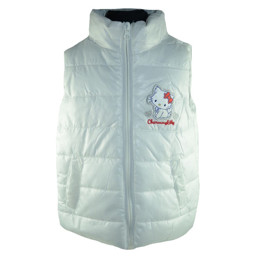 Vesta pentru fete Charmy Kitty Sun City NH0121A, Alb, 86 cm