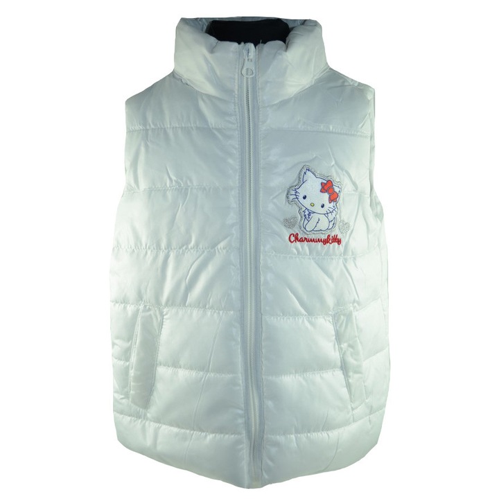 Vesta pentru fete Charmy Kitty Sun City NH0121A-86-cm, Alb 86 CM