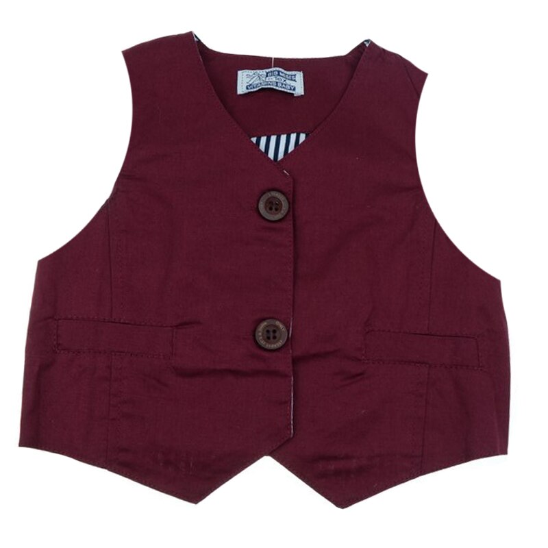 Vesta eleganta pentru baieti Vitamins VST-10, Visiniu, 74 cm