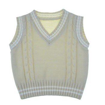 Vesta pentru baieti Mini Junior VST-15, Crem, 62 cm Vesta pentru baieti Mini Junior VST-15, Crem, 62 cm