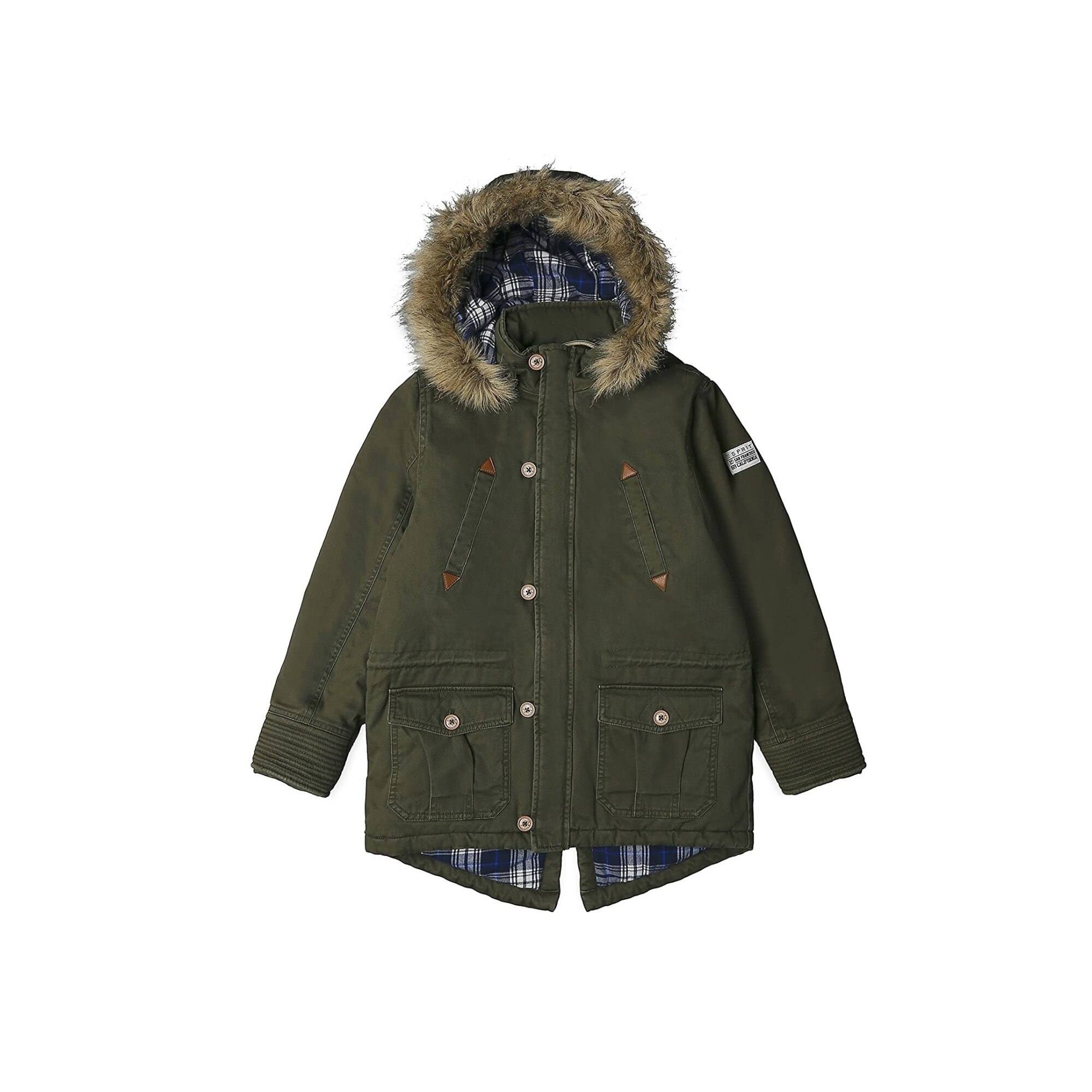 Geaca copii, Esprit, Verde kaki, S,140/146 cm