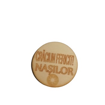 Magnet de frigider, Lemn, Personalizat, Craciun fericit, Nasi, 4.3x4.3 cm Magnet de frigider, Lemn, Personalizat, Craciun fericit, Nasi, 4.3x4.3 cm