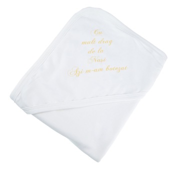 Pled de botez 80 X 80 cm pentru bebelusi Mini Bimbi PL-2, Crem Pled de botez 80 X 80 cm pentru bebelusi Mini Bimbi PL-2, Crem