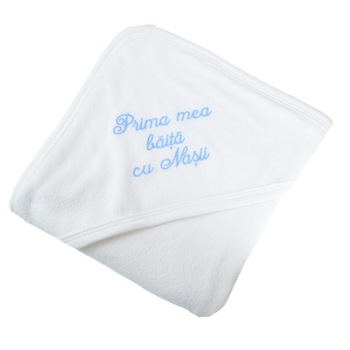 Pled de botez 80 X 100 cm pentru baieti Mini Bimbi PL-11, Alb Pled de botez 80 X 100 cm pentru baieti Mini Bimbi PL-11, Alb