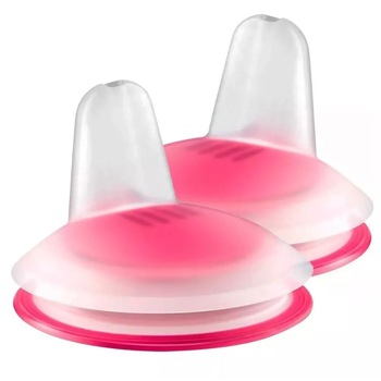 Set 2 tetine moi tip cioc Philips AVENT SCF252/00R, Roz 6+ luni Set 2 tetine moi tip cioc Philips AVENT SCF252/00R, Roz 6+ luni