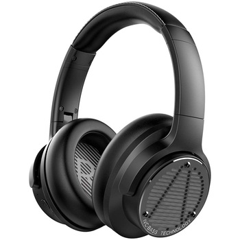 Casti audio AUSDOM Bass One, Noise Cancelling, Bluetooth 5.0, over-ear, timp de redare pana la 50 ore, Negru Casti audio AUSDOM Bass One, Noise Cancelling, Bluetooth 5.0, over-ear, timp de redare pana la 50 ore, Negru