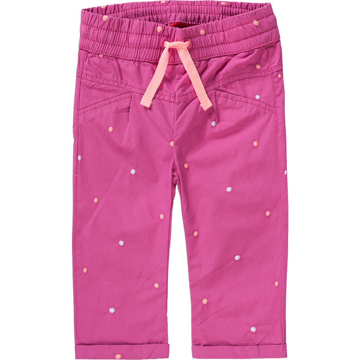 Pantaloni cu broderie fete, S.Oliver, roz, 80 cm, 9-12 luni