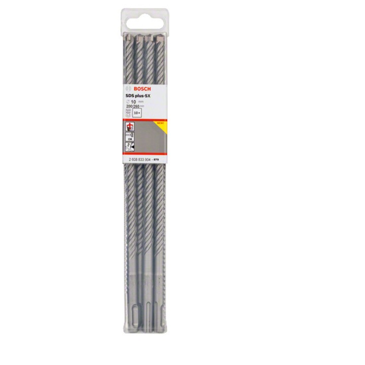Set 10 burghie SDS-plus-5X 10x200x260 Bosch