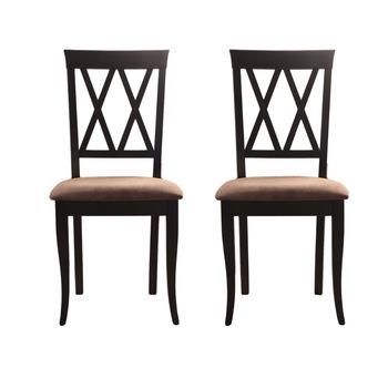 Set 2 scaune dining din lemn de fag Moderna Venetia, cadru wenge, textil Solo 25 Set 2 scaune dining din lemn de fag Moderna Venetia, cadru wenge, textil Solo 25