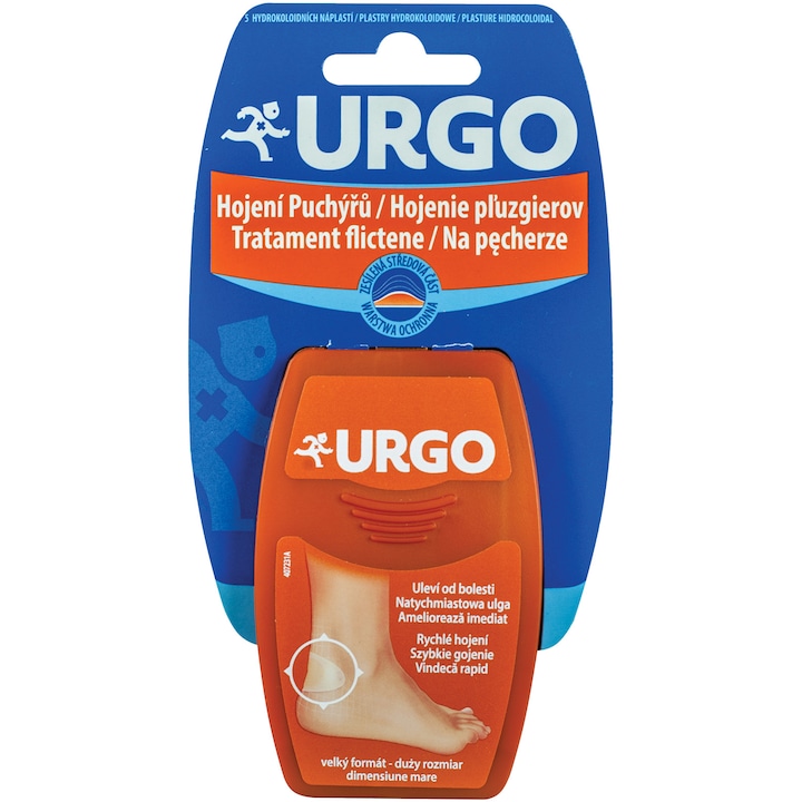 Urgo големи лепенки за мехури, 5 бр