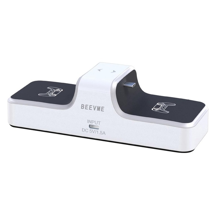 Statie de incarcare controller PlayStation 5, 2 x controller, Jawline