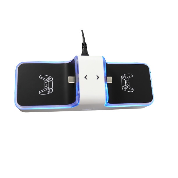 Statie de incarcare controller PlayStation 5, 2 x controller, Jawline