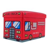 taburet fire truck tip cub cu spatiu depozitare pliabil dreptunghiular imitatie piele multicolora 48 x 32 x 32 cm imagen 46_0_
0