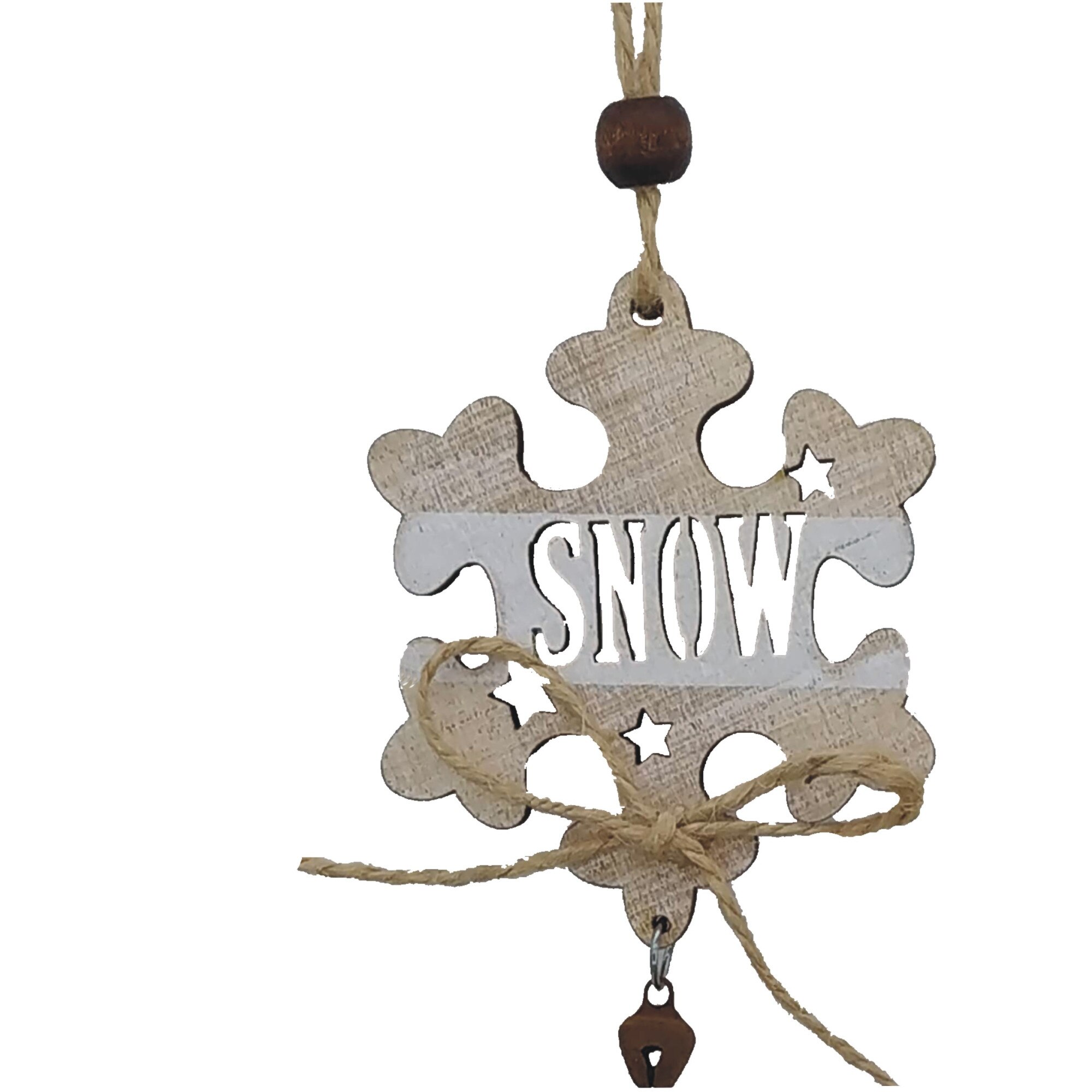 Figurina fulg de nea, ClauM, lemn, 8-2/12