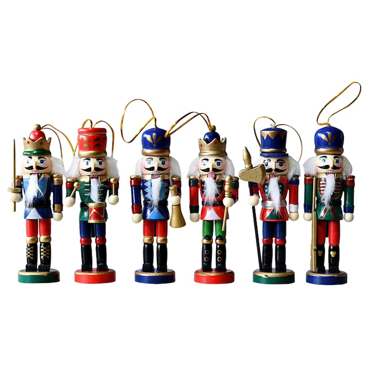 Spargator de nuci Nutcracker 12.5cm set 6 figurine