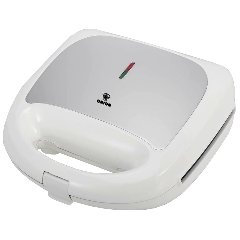 Sandwich-maker ORION OSWM-900C, 3 in 1, 750 W, control automat al temperaturii, maner termoizolant, alb