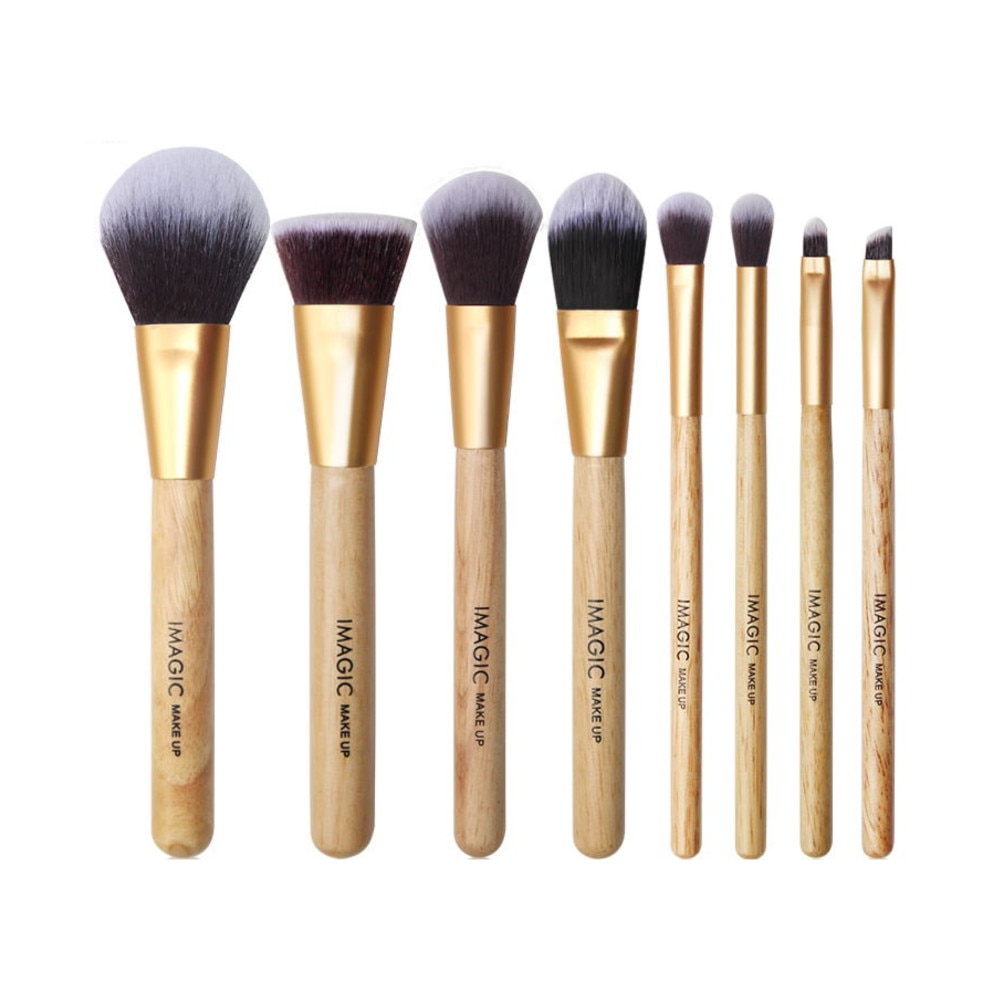 Set Pensule pentru Machiaj, Imagic, Lemn