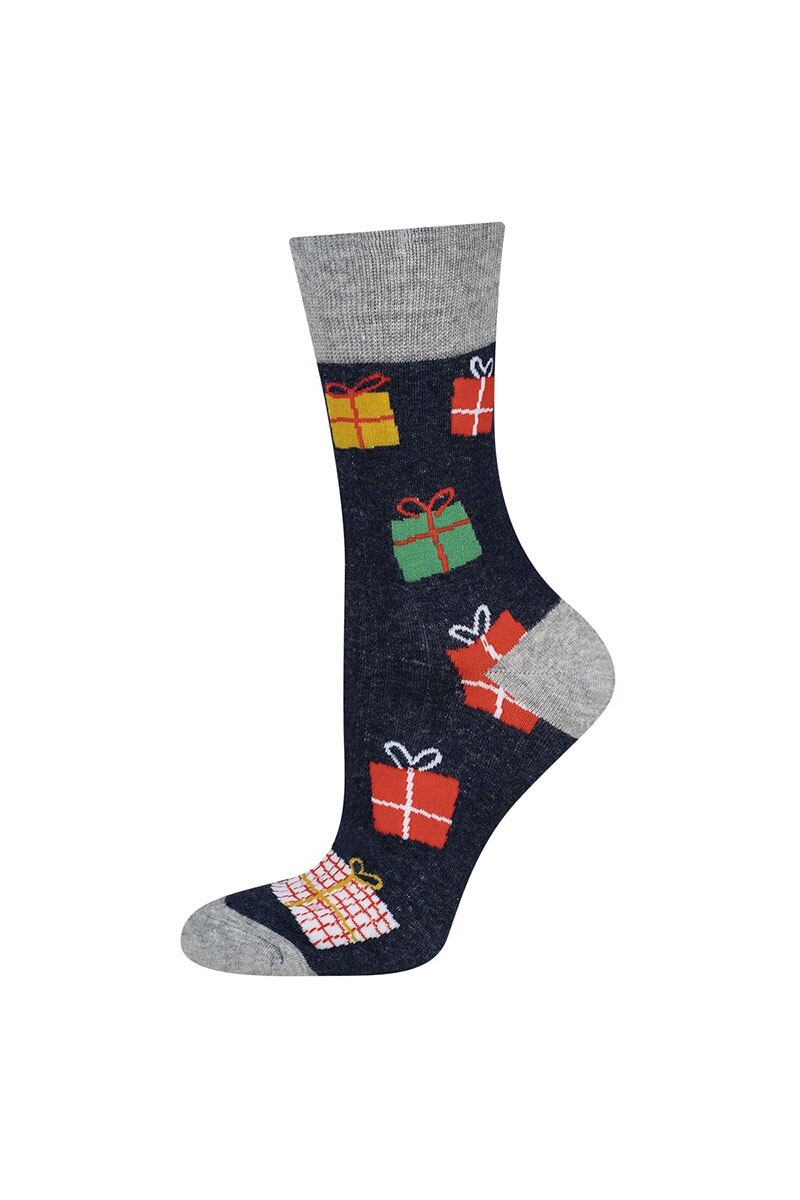 Sosete barbati, Soxo, cu imprimeu, Christmas Gift, multicolor, 40-45