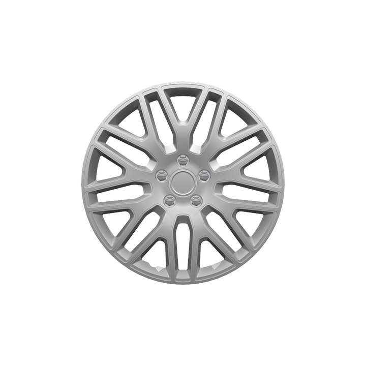 Set 4 capace roti, Versaco, 13", Dakar Nuts, Chrome Silver