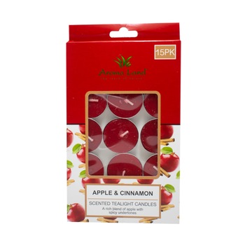 Set 15 lumanari pastila, Mar cu scortisoara, Aroma Land, 3 ore Set 15 lumanari pastila, Mar cu scortisoara, Aroma Land, 3 ore