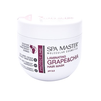 Masca de laminare pentru protejarea parului cu struguri si chia Spa Master 500ml Masca de laminare pentru protejarea parului cu struguri si chia Spa Master 500ml