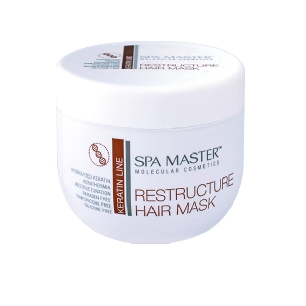 Masca de restructurare cu keratina si ulei de nuca de cocos Spa Master 500ml
