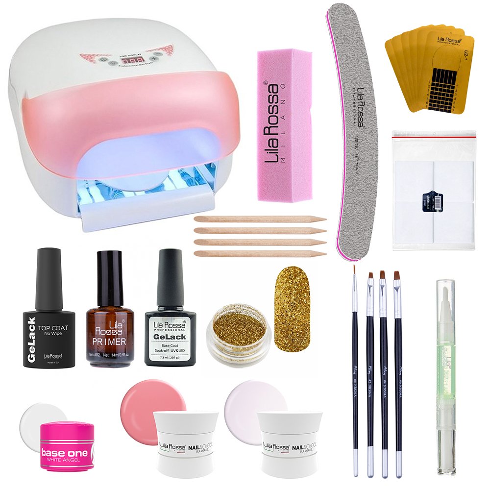 Kit unghii gel pentru incepatori Lila Rossa, 