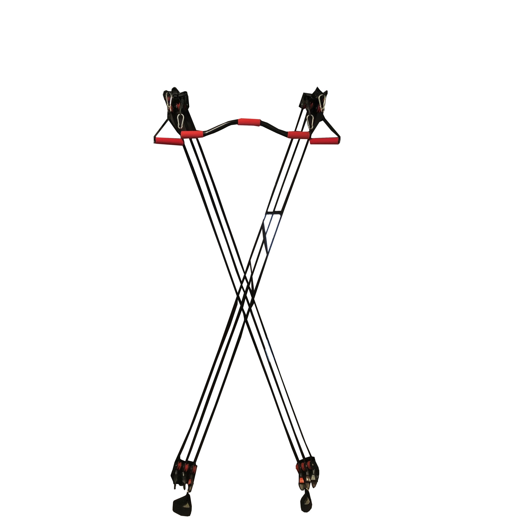 Aparat fitness multifunctional pentru acasa, X-Factor Weider, Negru/rosu, 200 cm