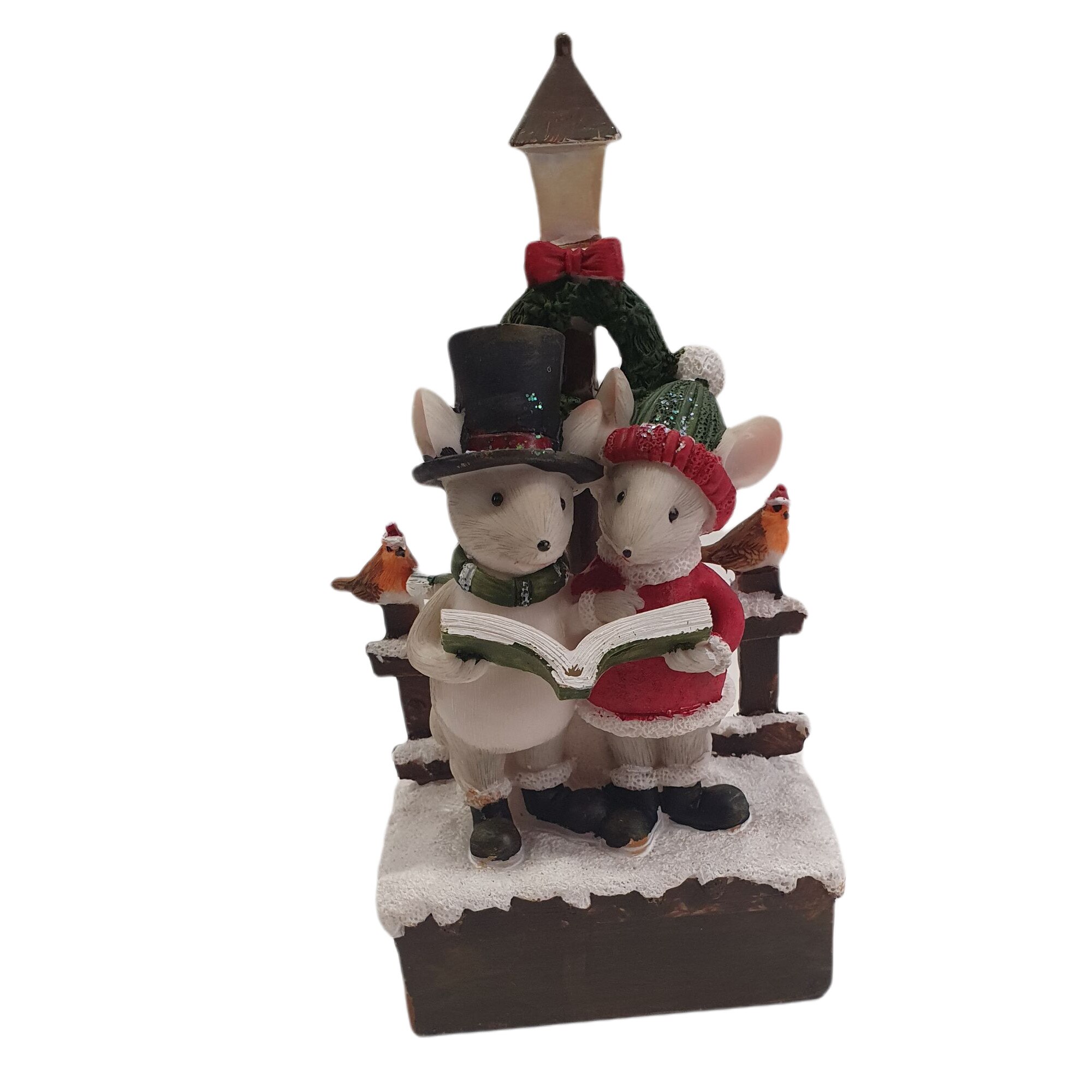 Ornament Craciun soricei 9x6x16 cm