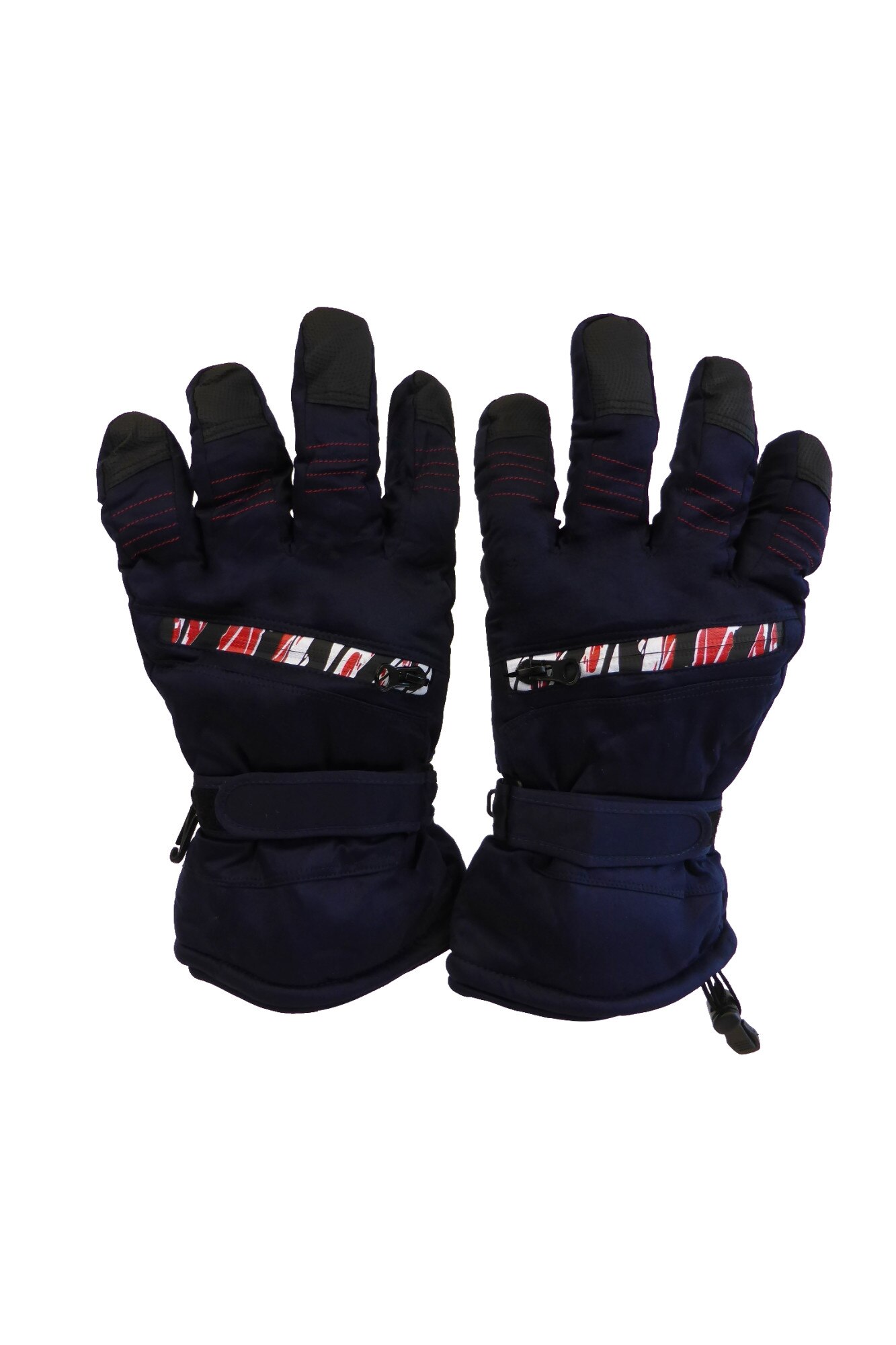 Manusi barbat, Univers Fashion, pentru sport de iarna, indigo/rosu