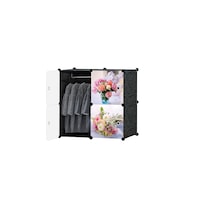 dulap modular din plastic cu schelet metalic d3263n culoare negru 75 x 75 x 37 cm imagen 45_0_
0