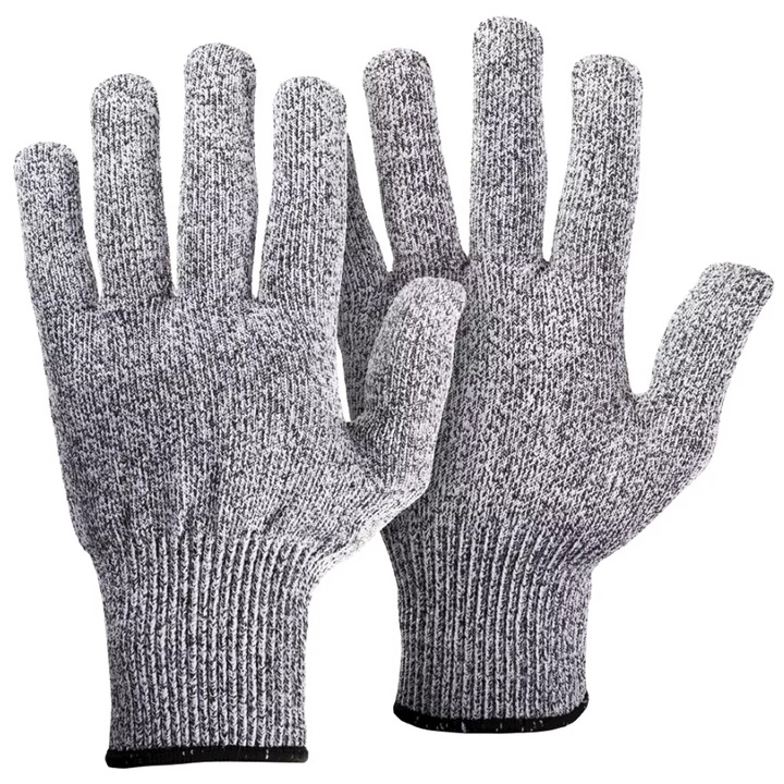 Set Manusi Profesionale anti-taiere si anti-aderenta CAT5 din poliester cu fibra de sticla, Marime universala, Set 2 perechi