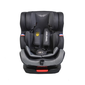 Scaun Auto Pentru Copii cu Isofix NOVOKIDS™ COLONEL SEAT PLUS, Model Premium, Cu rotire 360 grade, 0-36 kg, 4 pozitii de inclinare, Transformabil in scoica auto, Centura de siguranta in 5 puncte, Husa detasabila, Light Gray Scaun Auto Pentru Copii cu Isofix NOVOKIDS™ COLONEL SEAT PLUS, Model Premium, Cu rotire 360 grade, 0-36 kg, 4 pozitii de inclinare, Transformabil in scoica auto, Centura de siguranta in 5 puncte, Husa detasabila, Light Gray