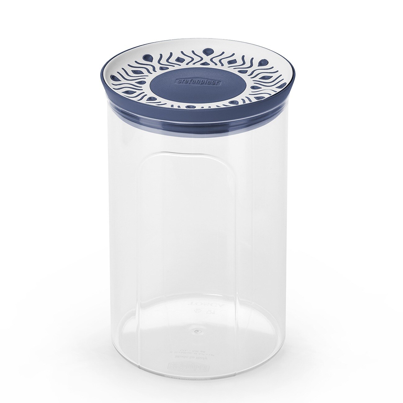 Cutie alimente, rotunda, 1,2 litri, Tosca, albastra