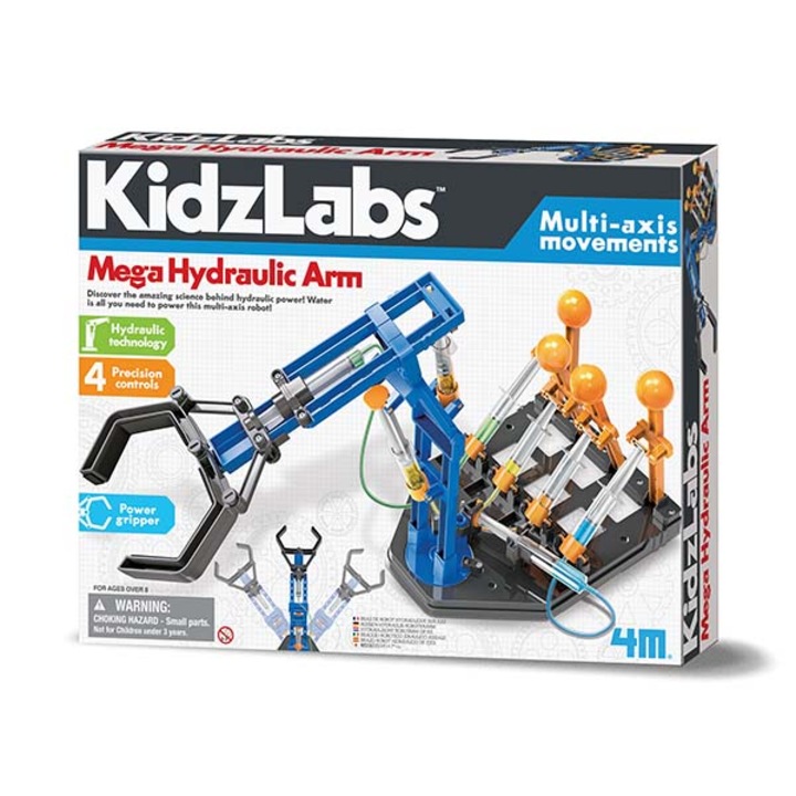 Joc educativ mega bratul hidraulic, Mega Hydraulic Arm, KidzLabs