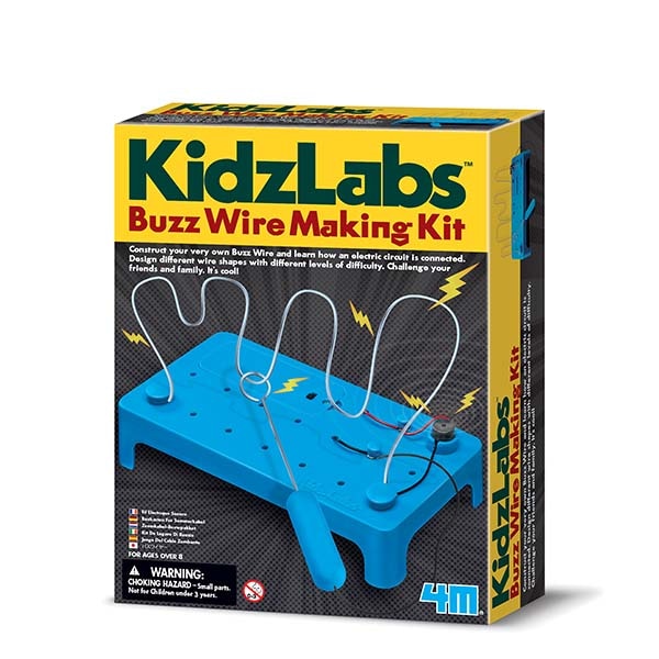 Joc educativ construirea unui circuit electric, Buzz Wire Making Kit, KidzLabs