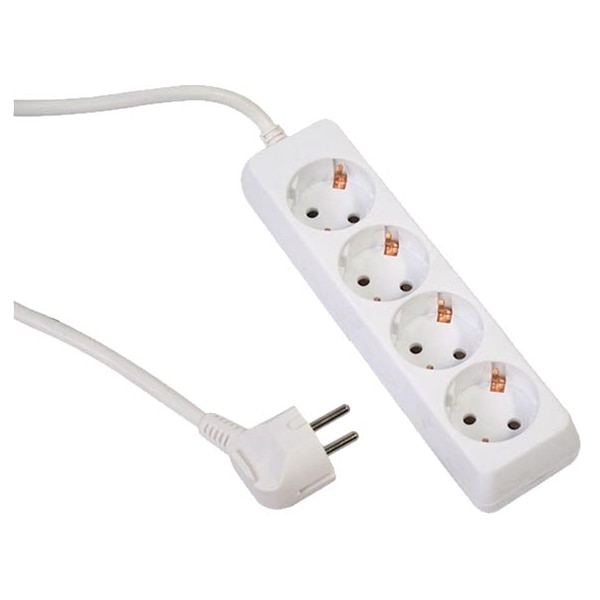 Prelungitor electric MAKALON lungime 3 m fara intrerupator 4 prize