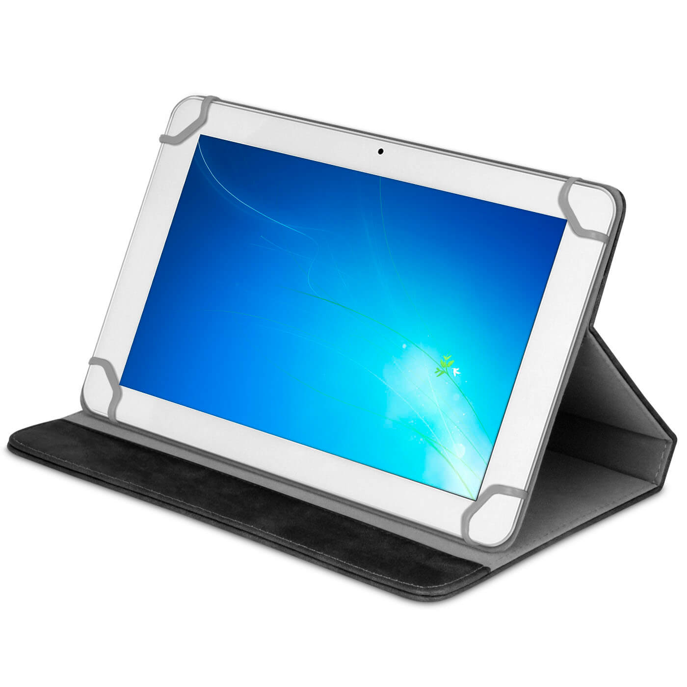Husa de protectie 360° pentru tableta, Universala, 8’’, Piele ecologica, Negru